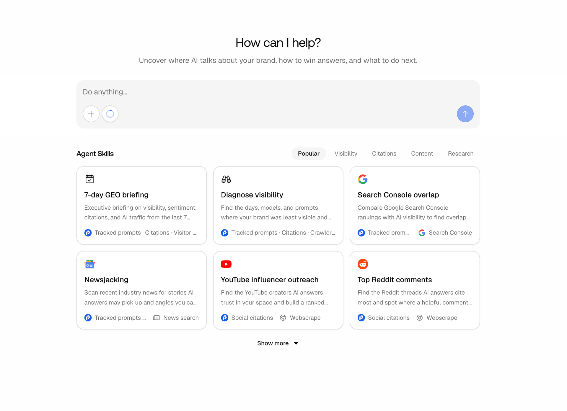 Screenshot for Agent Chat: Your AI Search Analyst