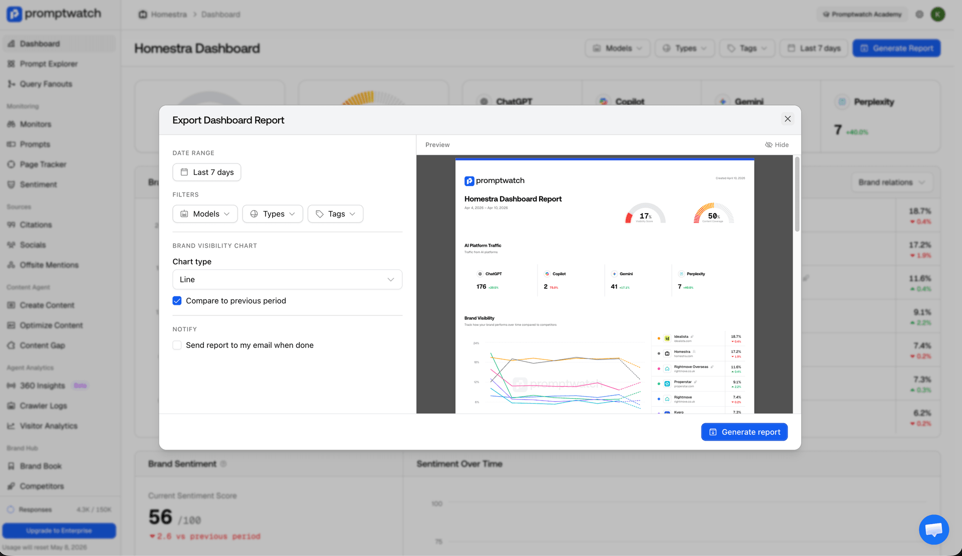 Screenshot for PDF Exports with Live Preview and Email Notifications