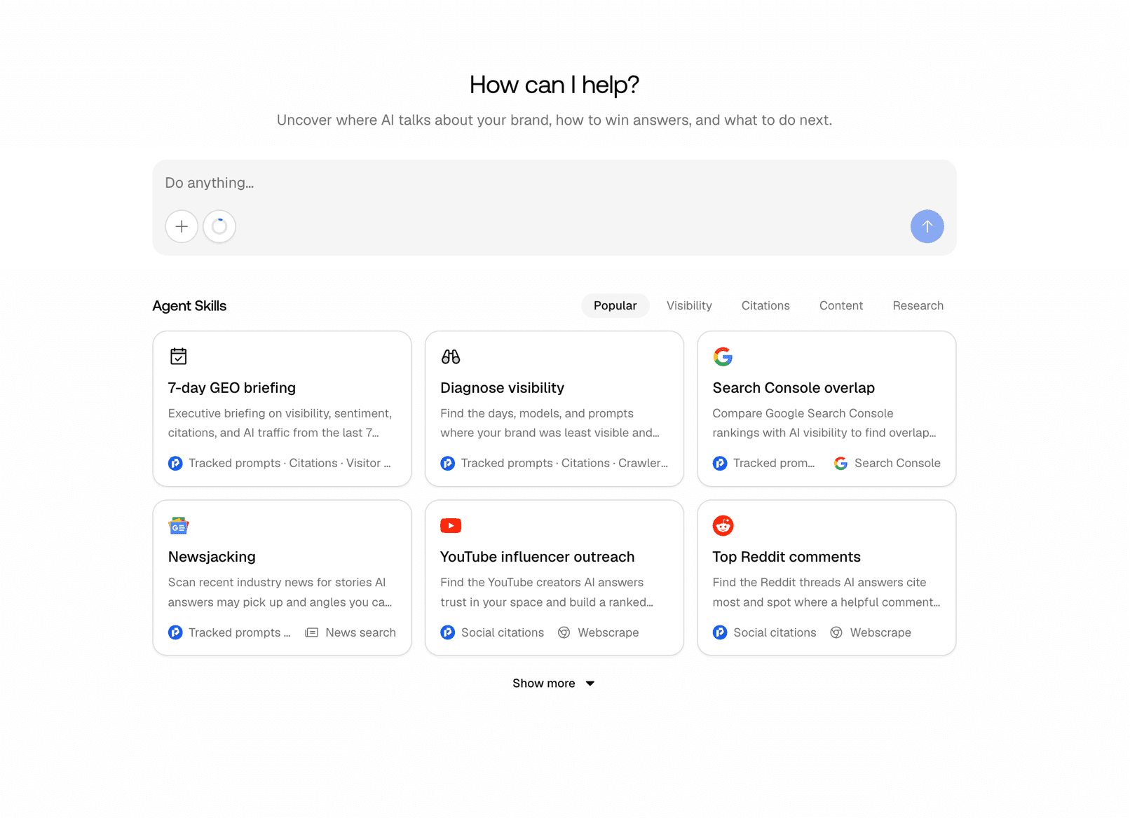 Screenshot for Agent Chat: Your AI Search Analyst