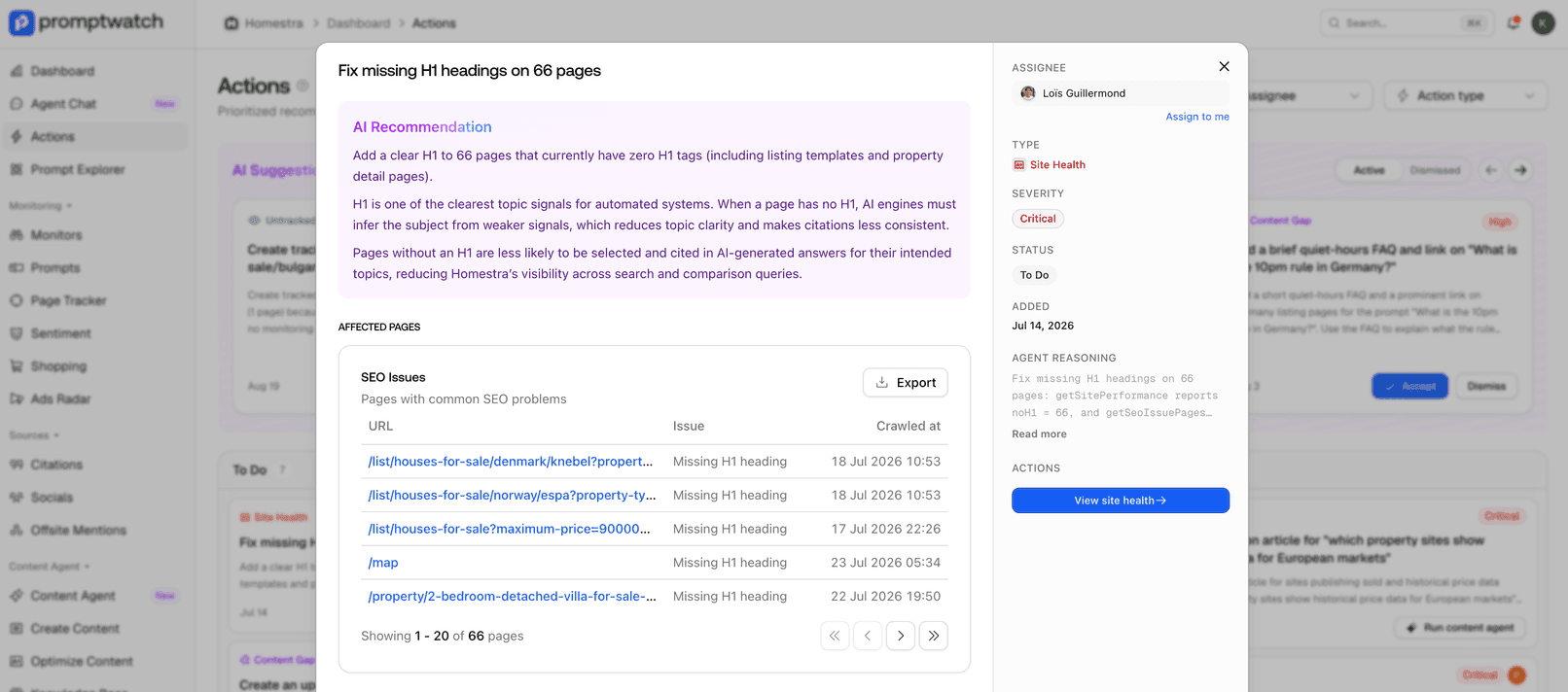 Screenshot for Assign, Comment & Collaborate on Action Items