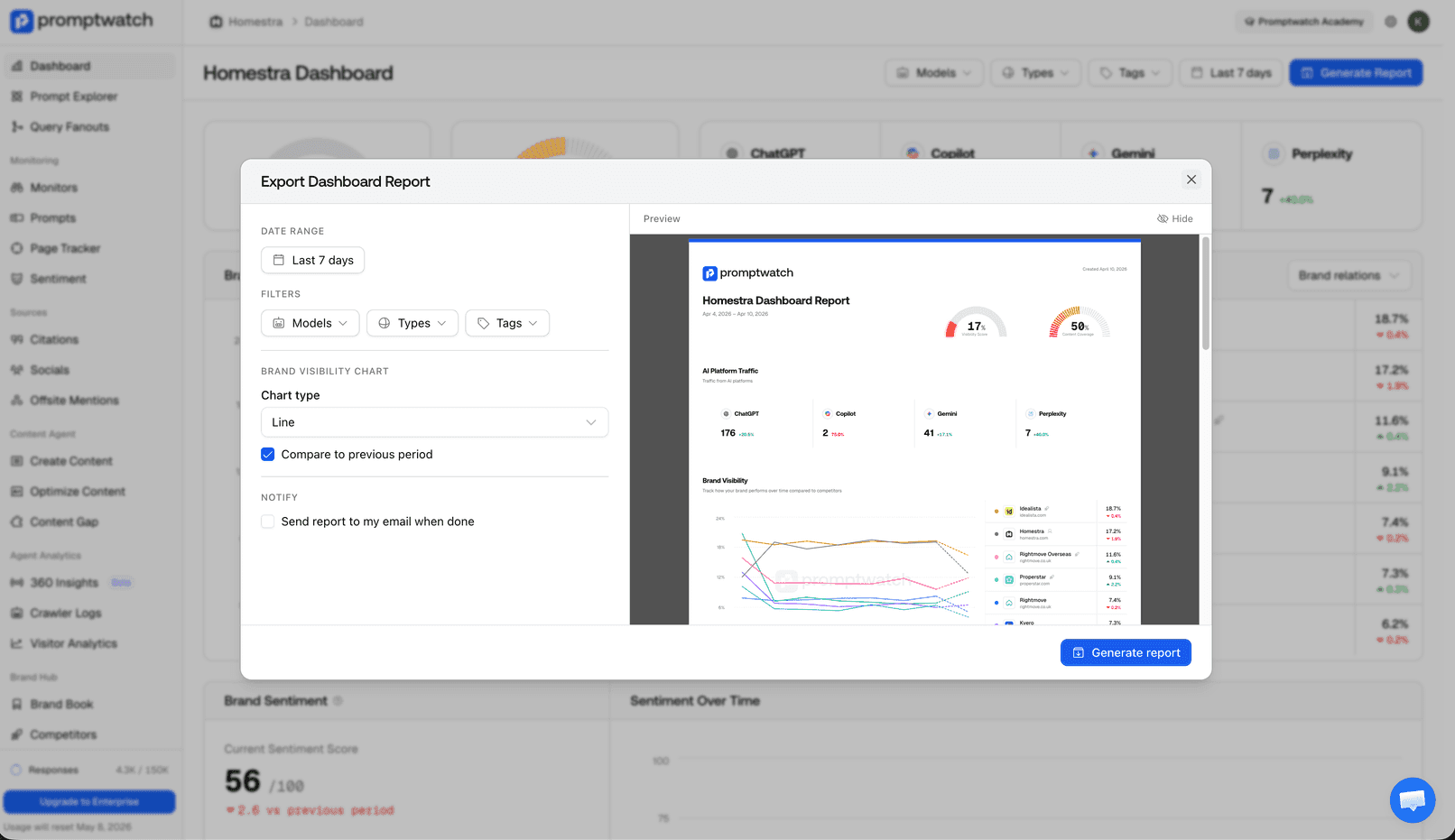 Screenshot for PDF Exports with Live Preview and Email Notifications